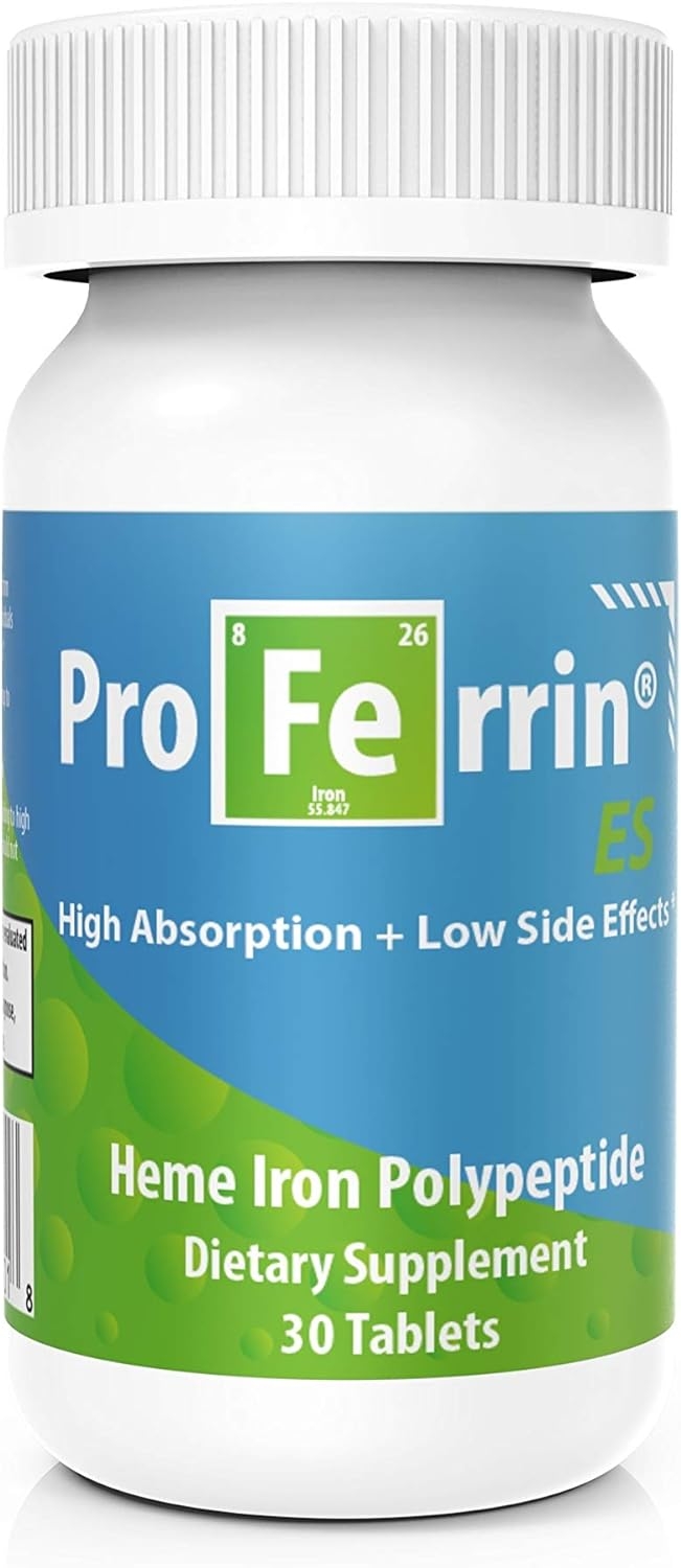 Proferrin ES Heme Iron Polypeptide Dietary Supplement, 30 Count