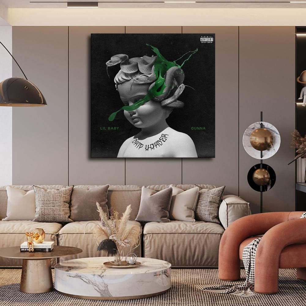 Gunna Lil Baby Drip Too Hard Canvas Art Poster and Wall Art Picture Print Modern Family Bedroom Decor Posters