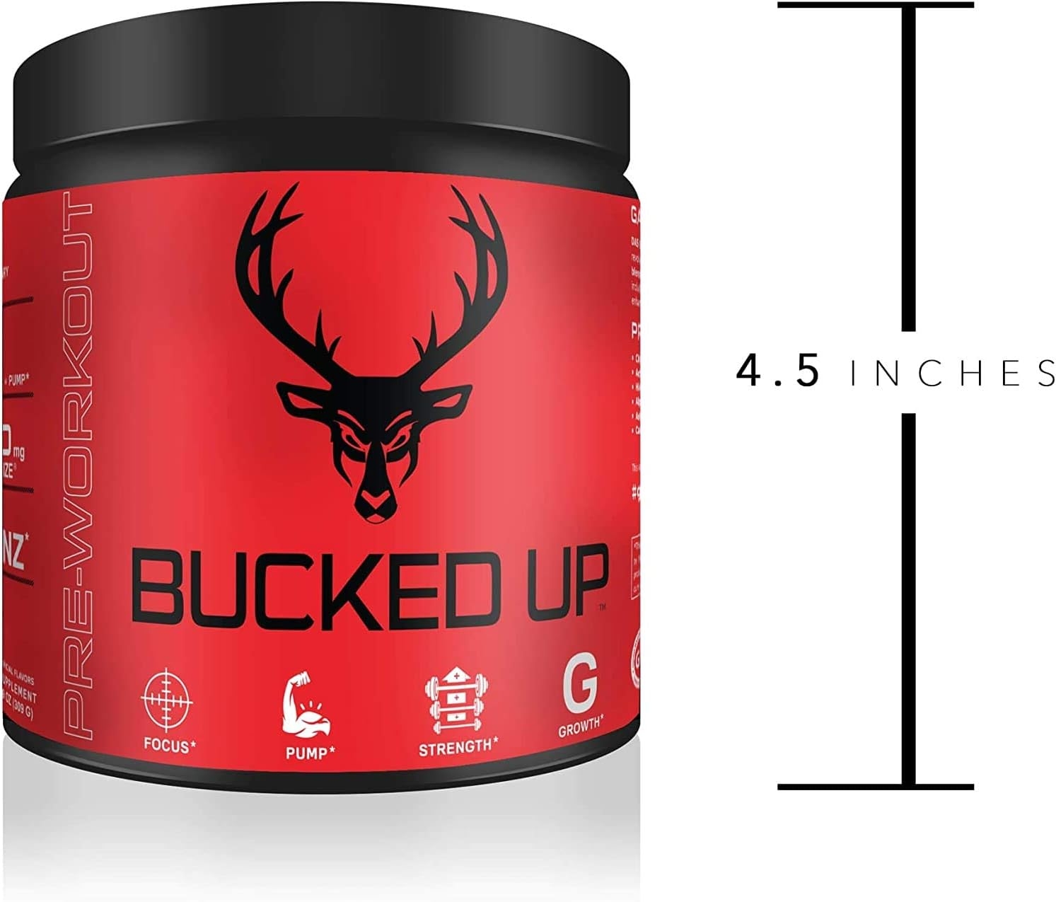 Bucked Up Pre Workout 6 Grams Citrulline, 2 Grams Beta Alanine, and 3 Other Registered trademarked Ingredients (Watermelon)