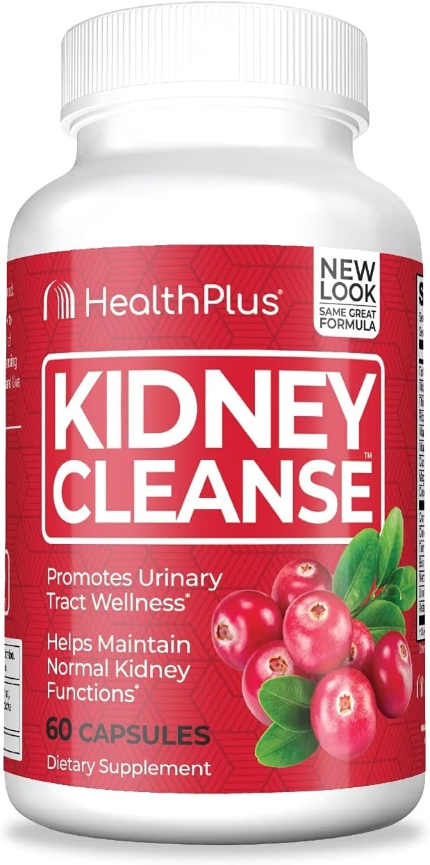 Kidney Cleanse, Health Plus Kidney Cleanse, 60 Capsules, 30 Servings