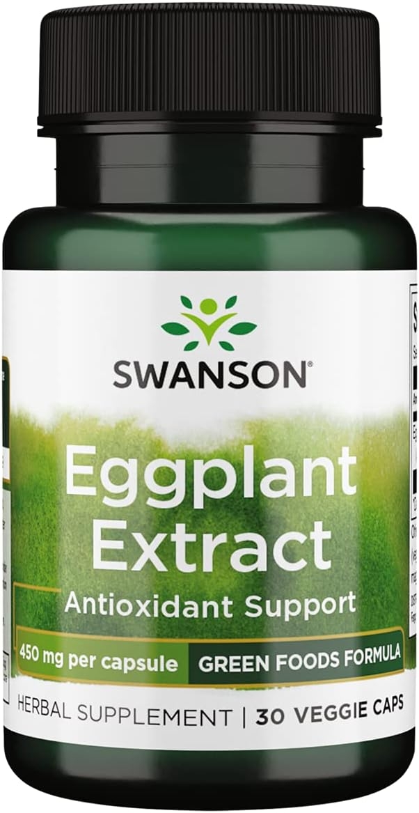 Swanson Eggplant Extract 20:1 450 Milligrams 30 Veg Capsules