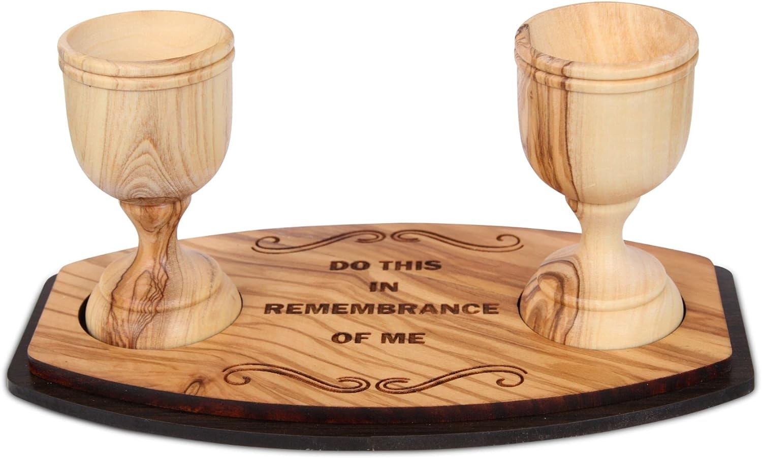 2 Cup Set [Small, Olive Wood Tray]