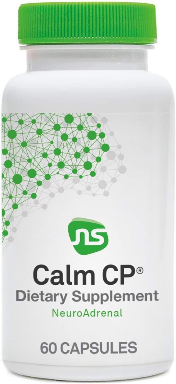 NeuroScience Calm CP - Phosphatidylserine, Taurine + Glycine Adrenal Health Supplement to Help Decrease Cortisol Support Sleep, Mood + Stress Relief with Banaba Leaf (18% Corosolic Acid) - (60 ct)