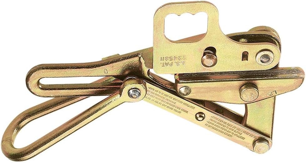 Klein Tools 1613-40H Chicago Grip for Steel Stranded Cable, with Hot-Line Latch