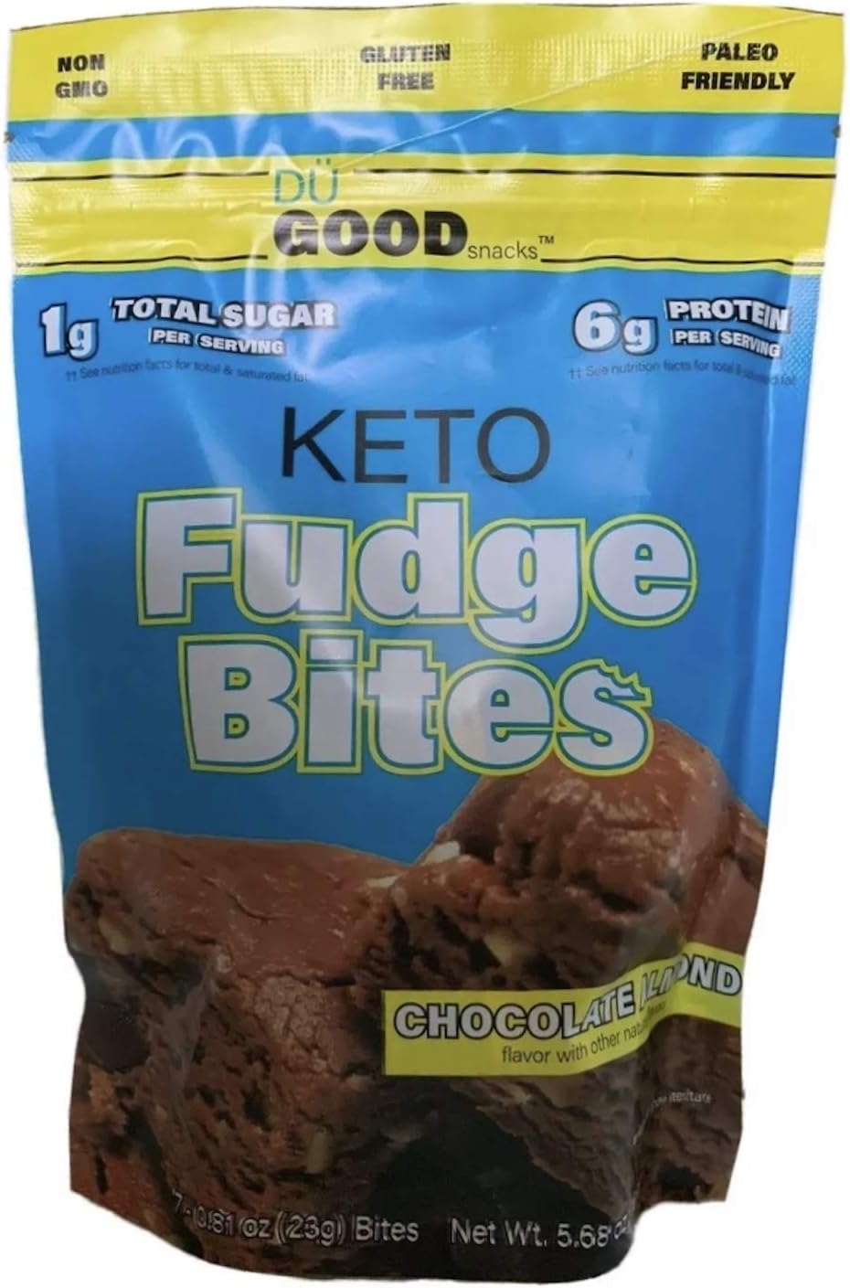 Keto Fudge Bites - Delicious Low-Carb to-go Chocolate Snacks | Non GMO, Gluten Free, Paleo Togo Snack Made with Grass-Fed Whey Protein | Ketogenic Diet Friendly Treats (7 Bites) - Bonus EBOOK