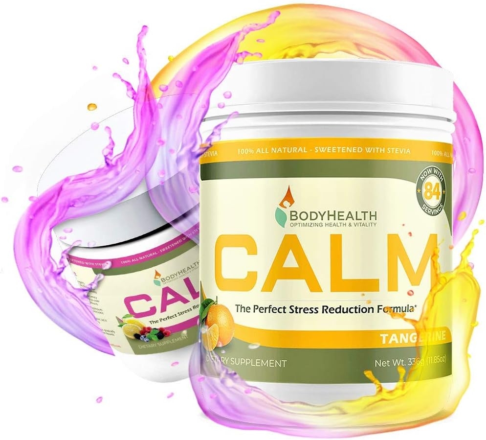 BodyHealth Calm (Tangerine 12oz), Relaxation Supplement That Helps Restore Healthy Magnesium Levels, Provides Calcium-Magnesium Balance, and Supports The Body’s Natural Response to Stress