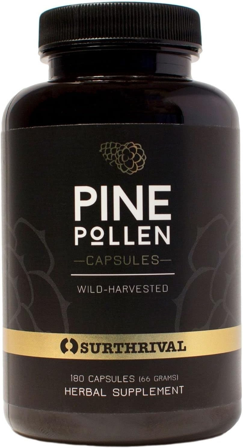 Pine Pollen Powder Capsules 180ct