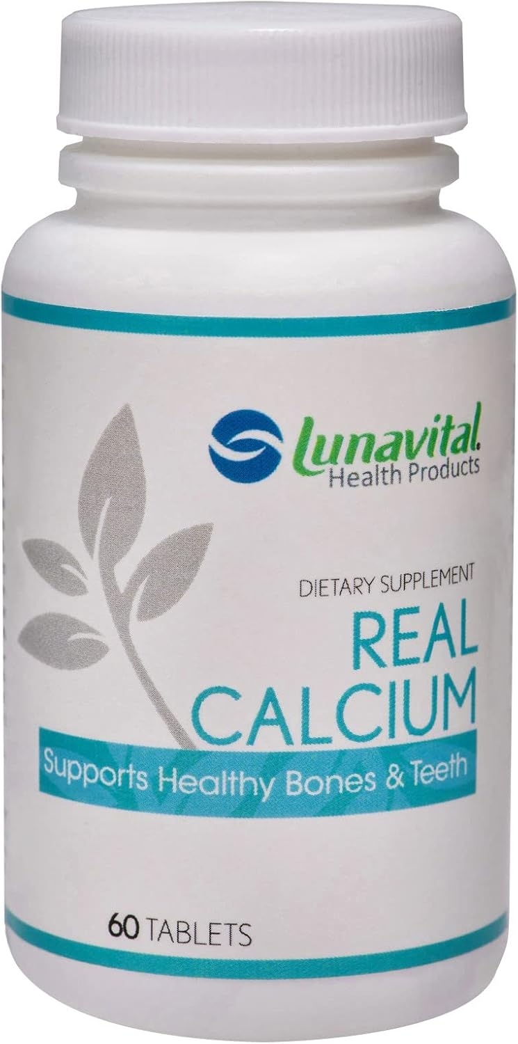 Real Calcium with Vitamin D (500mg), for Healthy Bones & Teeth, 60