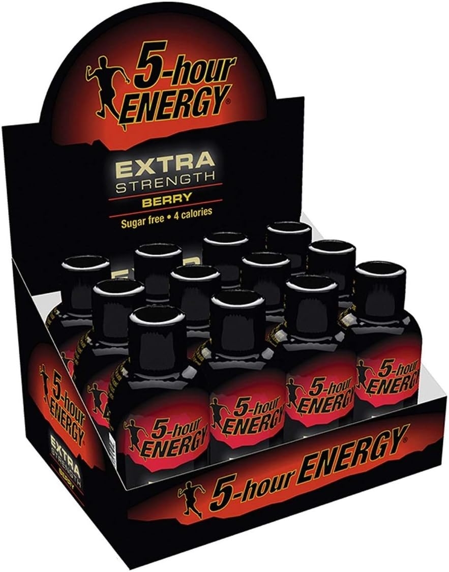 Sport Nutrition Energy Shots (12-Pack, Extra Strength Berry)