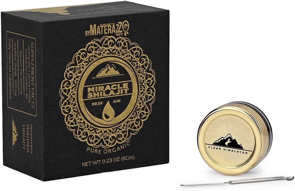 Himalayan Shilajit Resin - Premium Quality Authentic Mumyo 100% Natural Liquid Paste 60 Servings (6 g) Natural Source of Fulvic Acid & Trace Minerals - RAW (1 Pack)