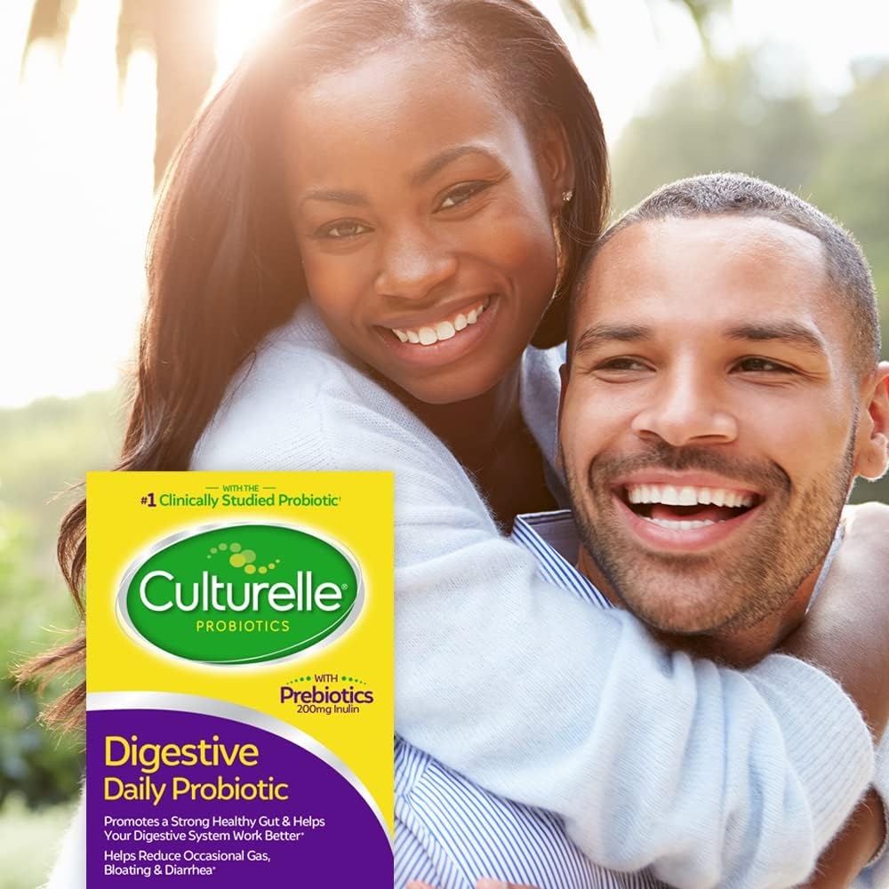 Culturelle Daily Probiotic Capsules, Probiotic For Men and Women, Most Clinically Studied Probiotic Strain, Proven to Support Digestive and Immune Health, 30 Count