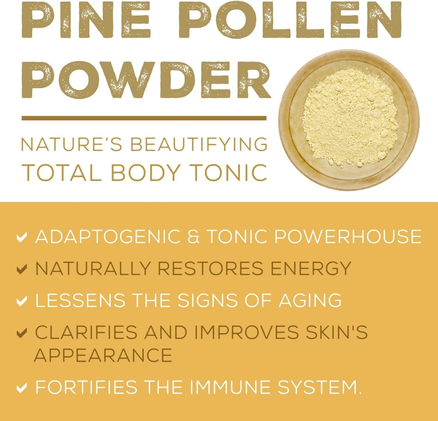 Pine Pollen Powder Capsules 180ct