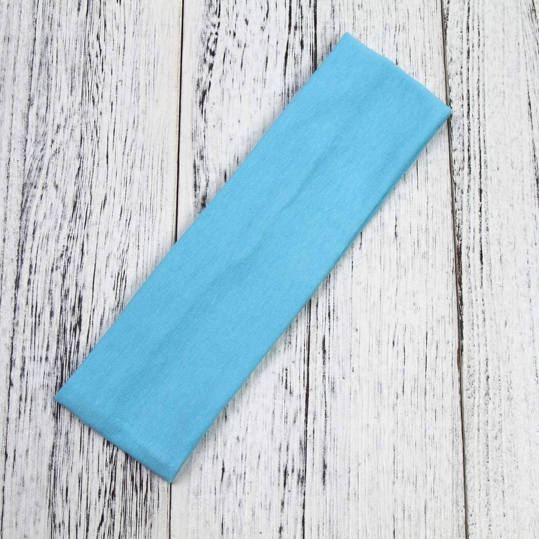 Headbands Hairband Exercise Bands Cotton Soft and Stretchy Elastic Solid Color