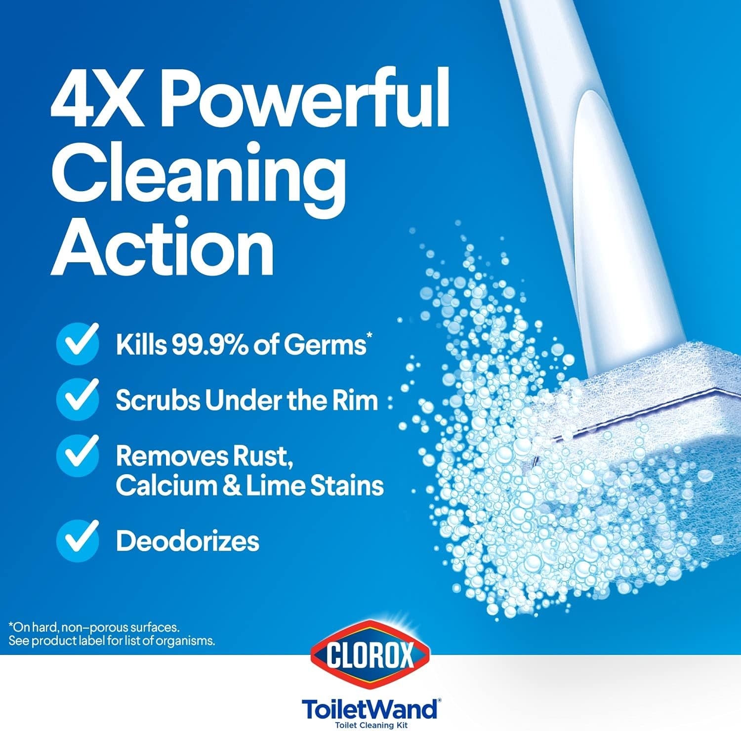 Clorox ToiletWand Disinfecting Refills, Rainforest Rush, 30 Ct (Package May Vary)
