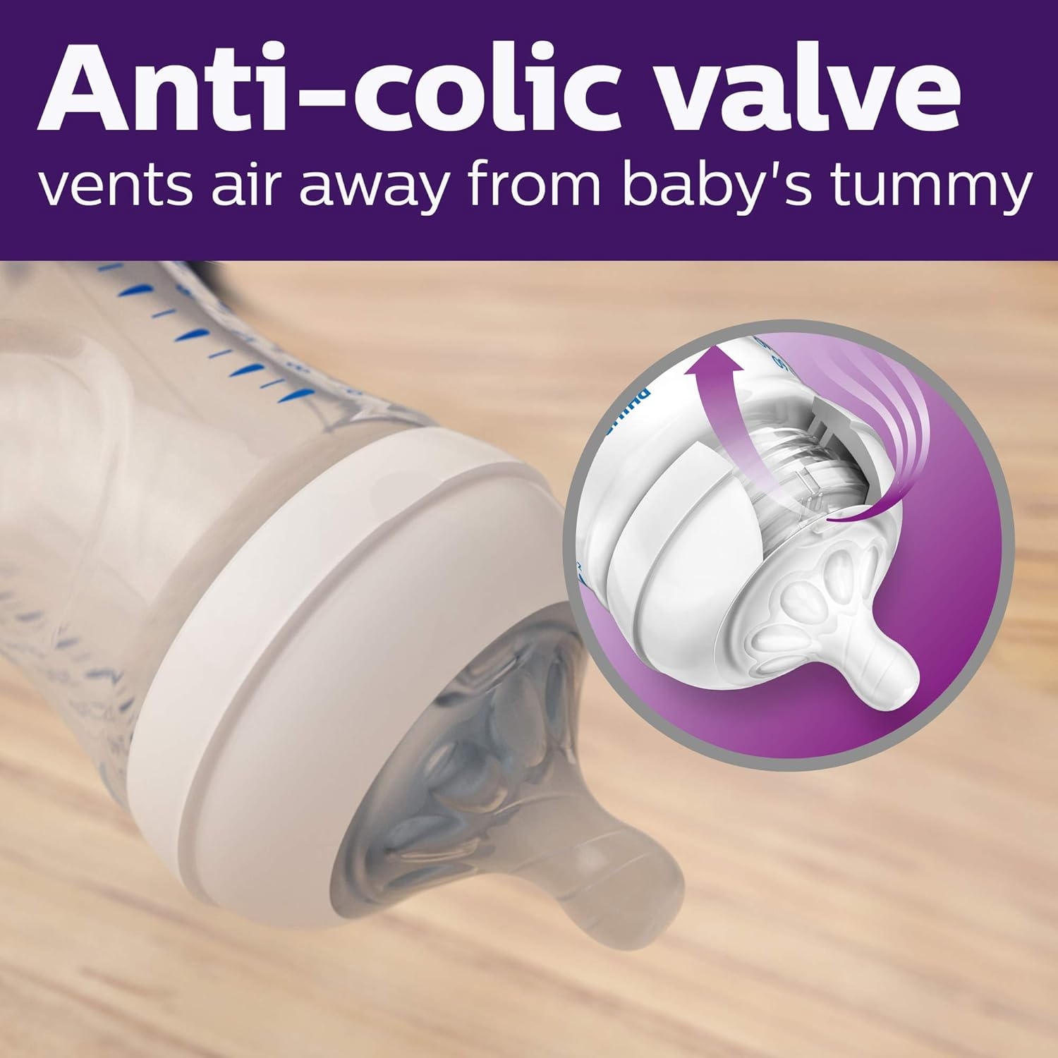 Philips AVENT Natural Baby Bottle, Clear, 9oz, 2pk, SCF013/27