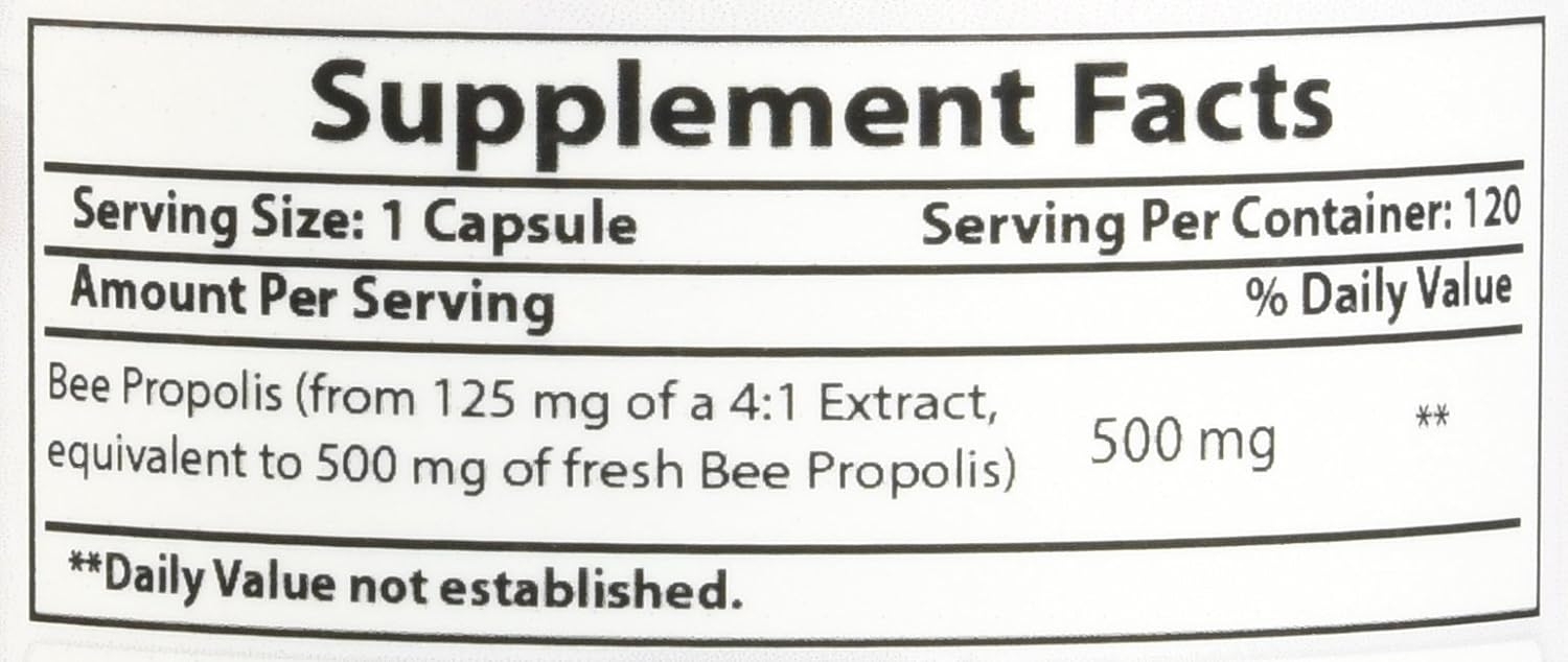 Best Naturals Bee Propolis 500 mg 120 Capsules