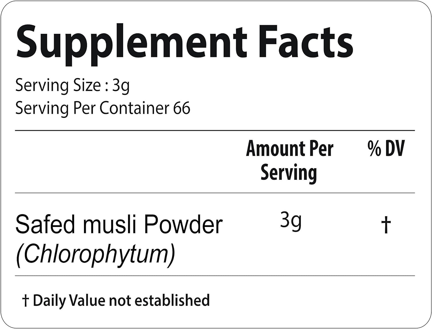 Safed musli Powder – 1 Pound (16 Oz) (Chlorophytum Borivillianum) | Best Herb for Vitality & Improve Physical Strength | Muscle Builder Herbal Supplement