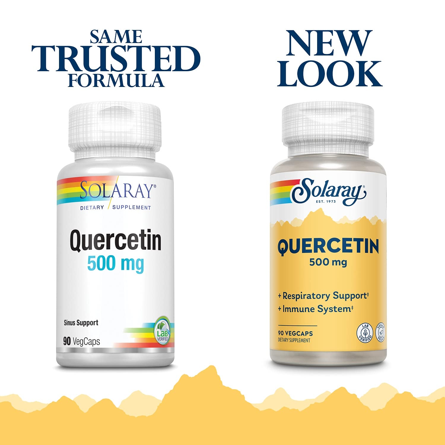 Solaray Quercetin 500mg | Support for Healthy Cells, Heart, Circulatory & Respiratory System | Bioflavonoids, Antioxidants, AMPK Activator | 90 Count