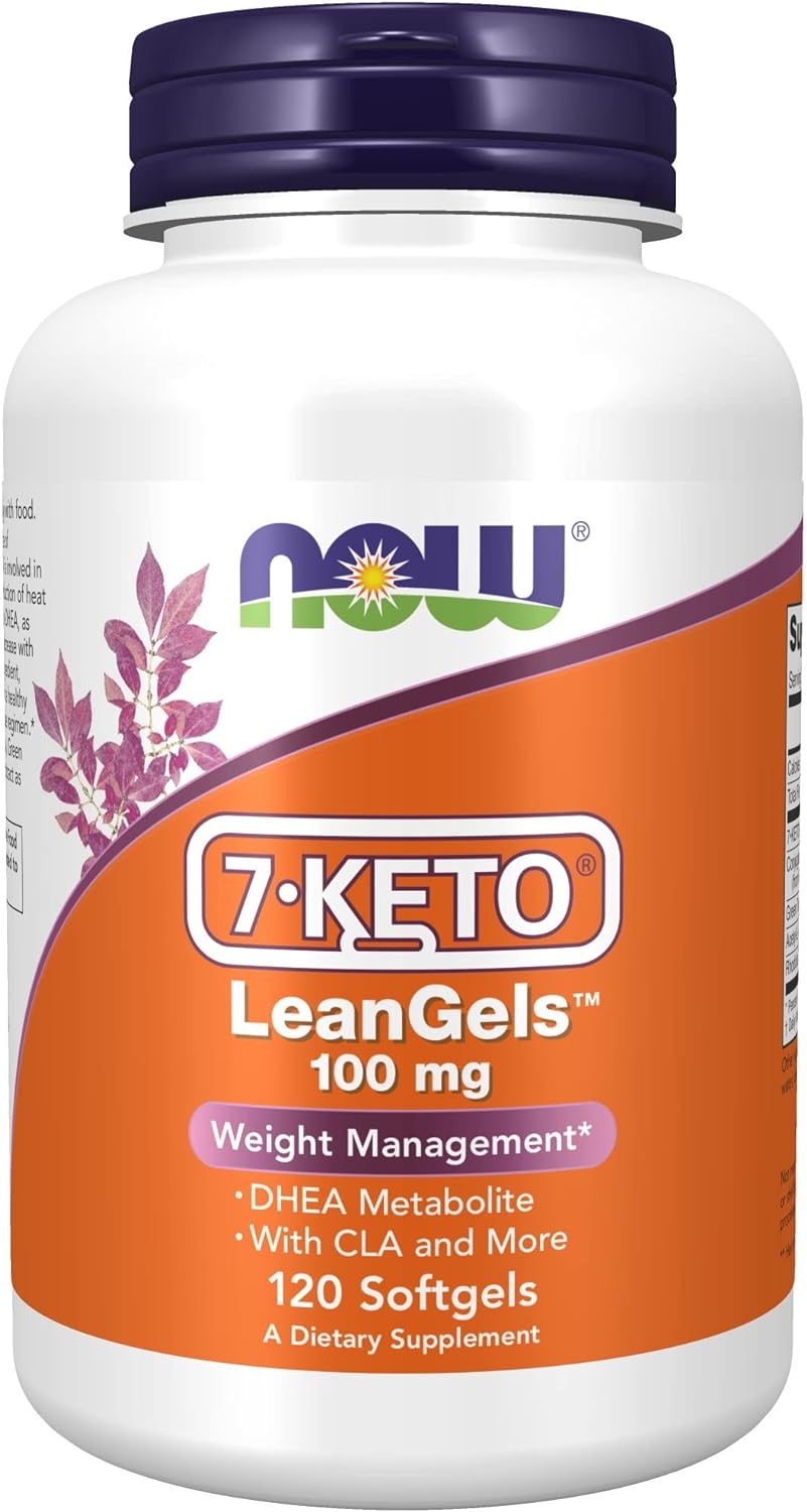 NOW Supplements, 7-Keto LeanGels 100 mg with CLA, Green Tea Extract, Acetyl-L-Carnitine and Rhodiola Extract, 120 Softgels