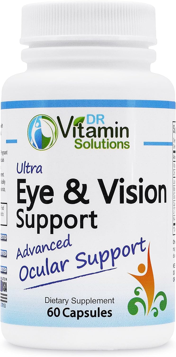 Life Vitality Ultra Eye and Vision Support (60 Veggie Capsules) Eye Vitamins with 20mg Lutein, Zinc, Vitamin A, L-Taurine - Vision Supplement for Eye Health and Advanced Ocular Support