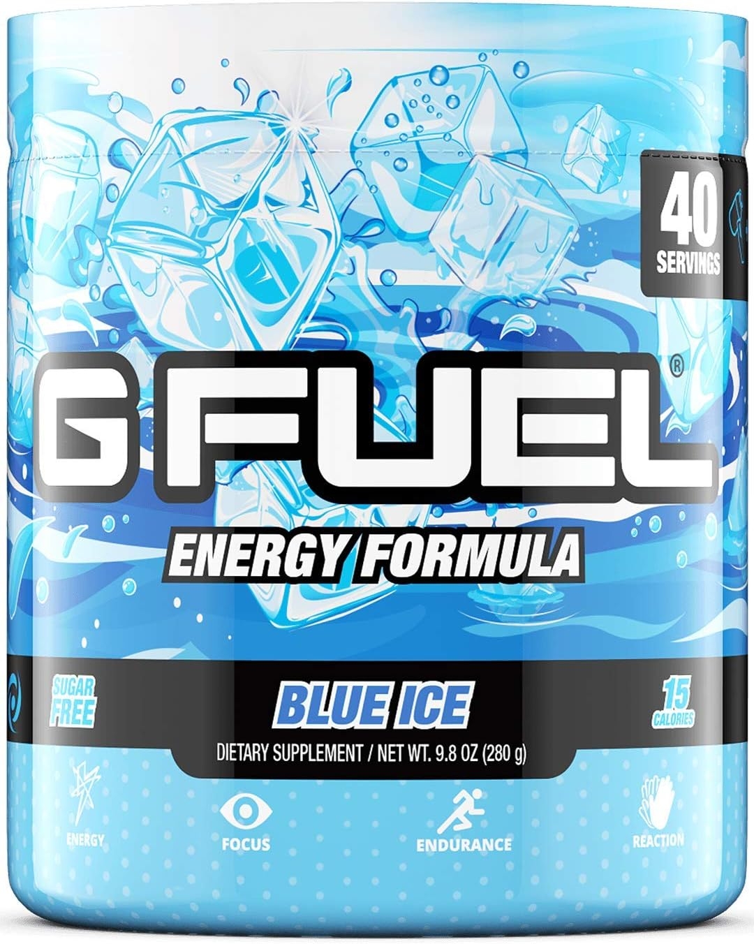 G Fuel Blue Ice Tub (40 Servings) Elite Energy and Endurance Formula Net Wt 9.8 Ounce