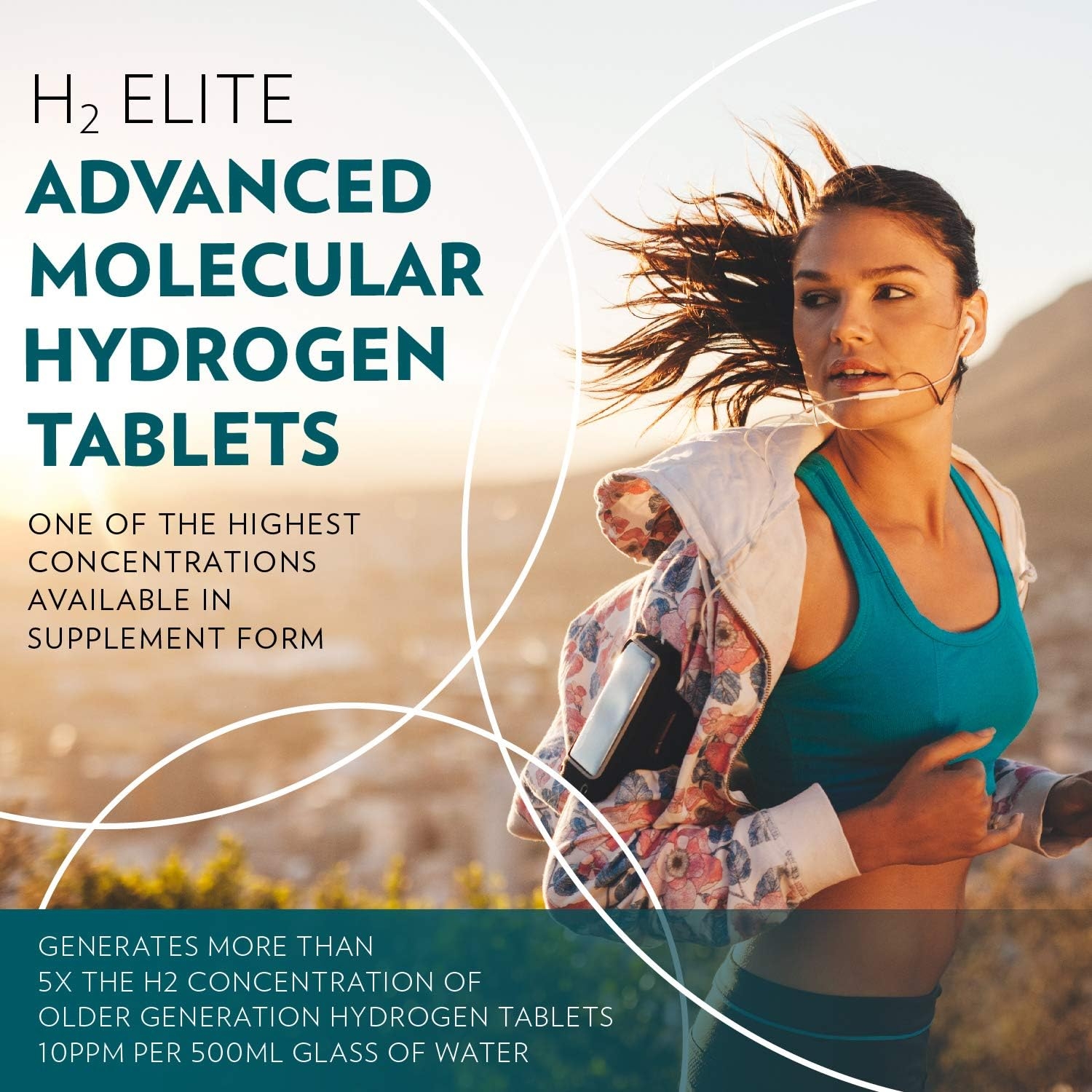 Quicksilver Scientific H2 Elite Tablets - High Dose Molecular Hydrogen Water Additive for Energy Support, Perfect for Open Containers - Antioxidant Hydrating Drink (30 Dissolving Tablets)