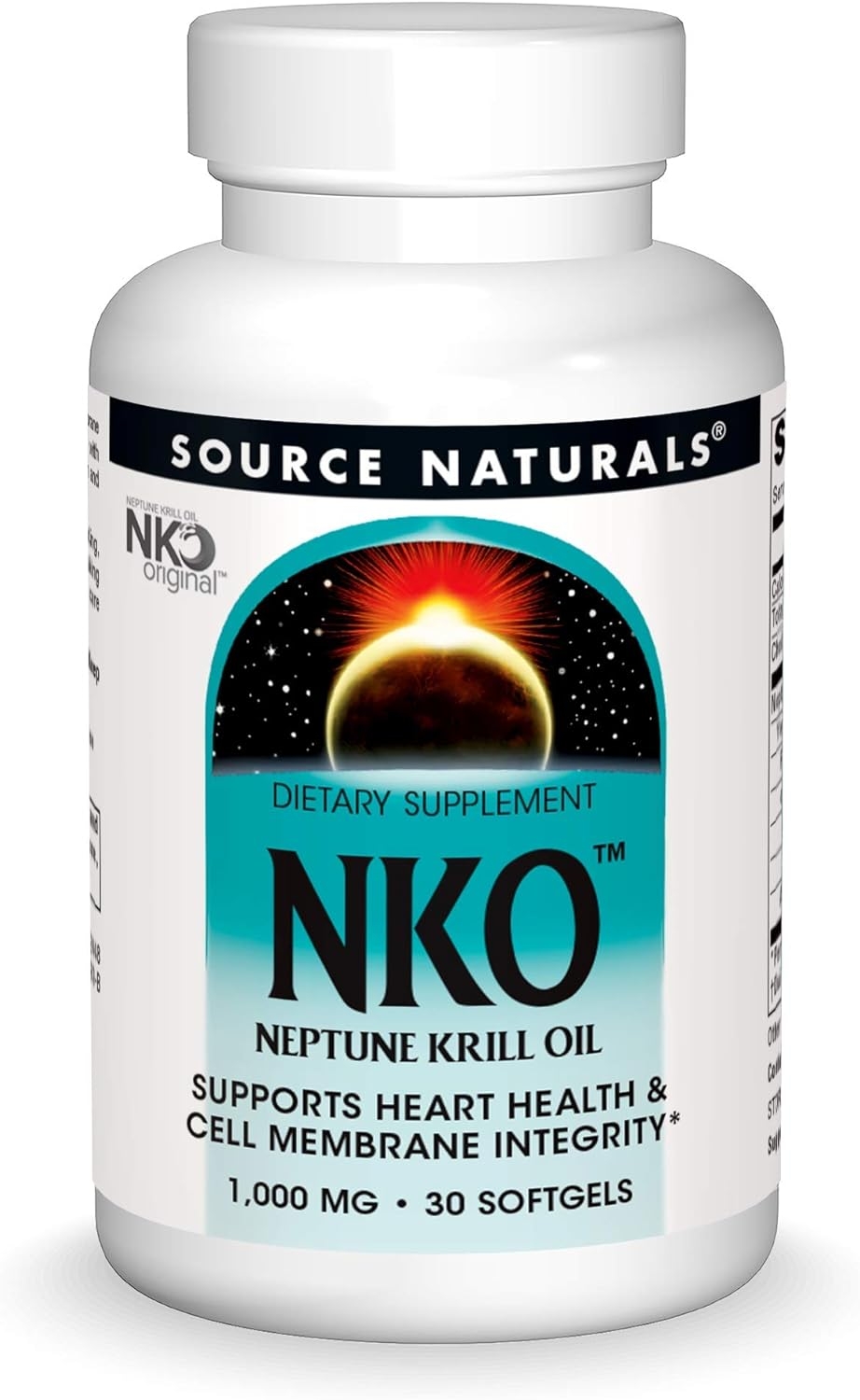 Source Naturals NKO Neptune Krill Oil, Supports Heart Health & Cell Membrane Integrity - 30 Softgels