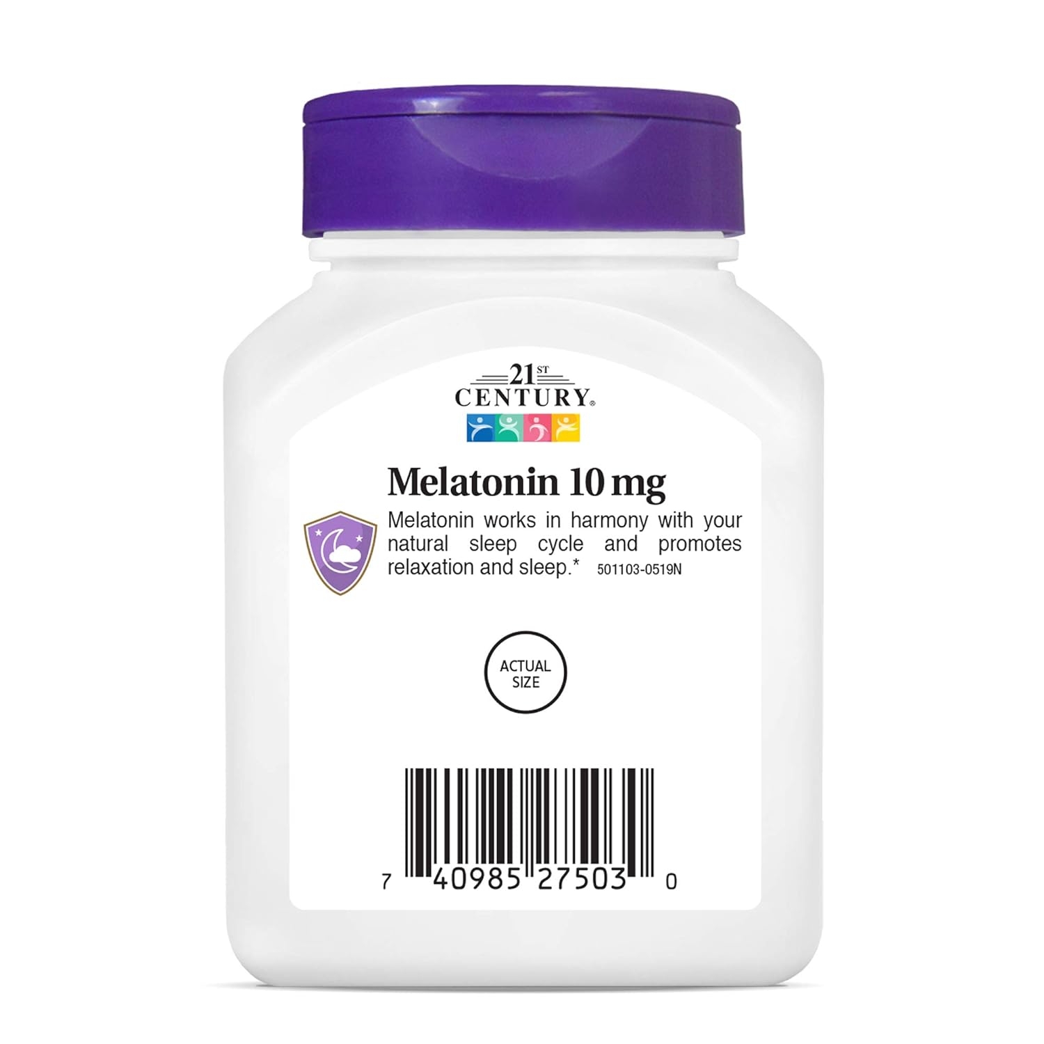 21st Century, Melatonin Quick Dissolve Tablets 10 mg, White, Cherry, 120 Count