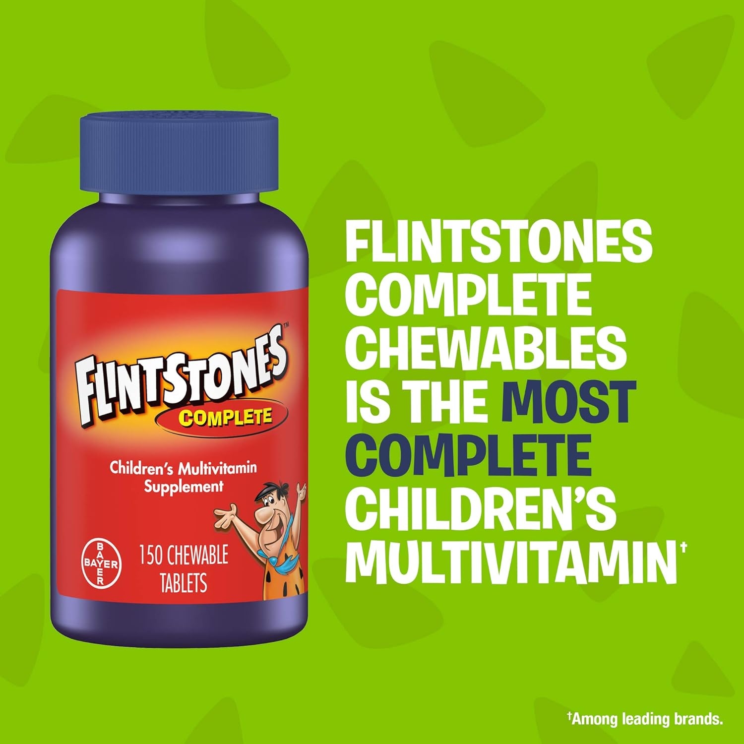 Flintstones Chewable Kids Vitamins, Complete Multivitamin for Kids and Toddlers with Iron, Calcium, Vitamin C, Vitamin D & more, 180ct