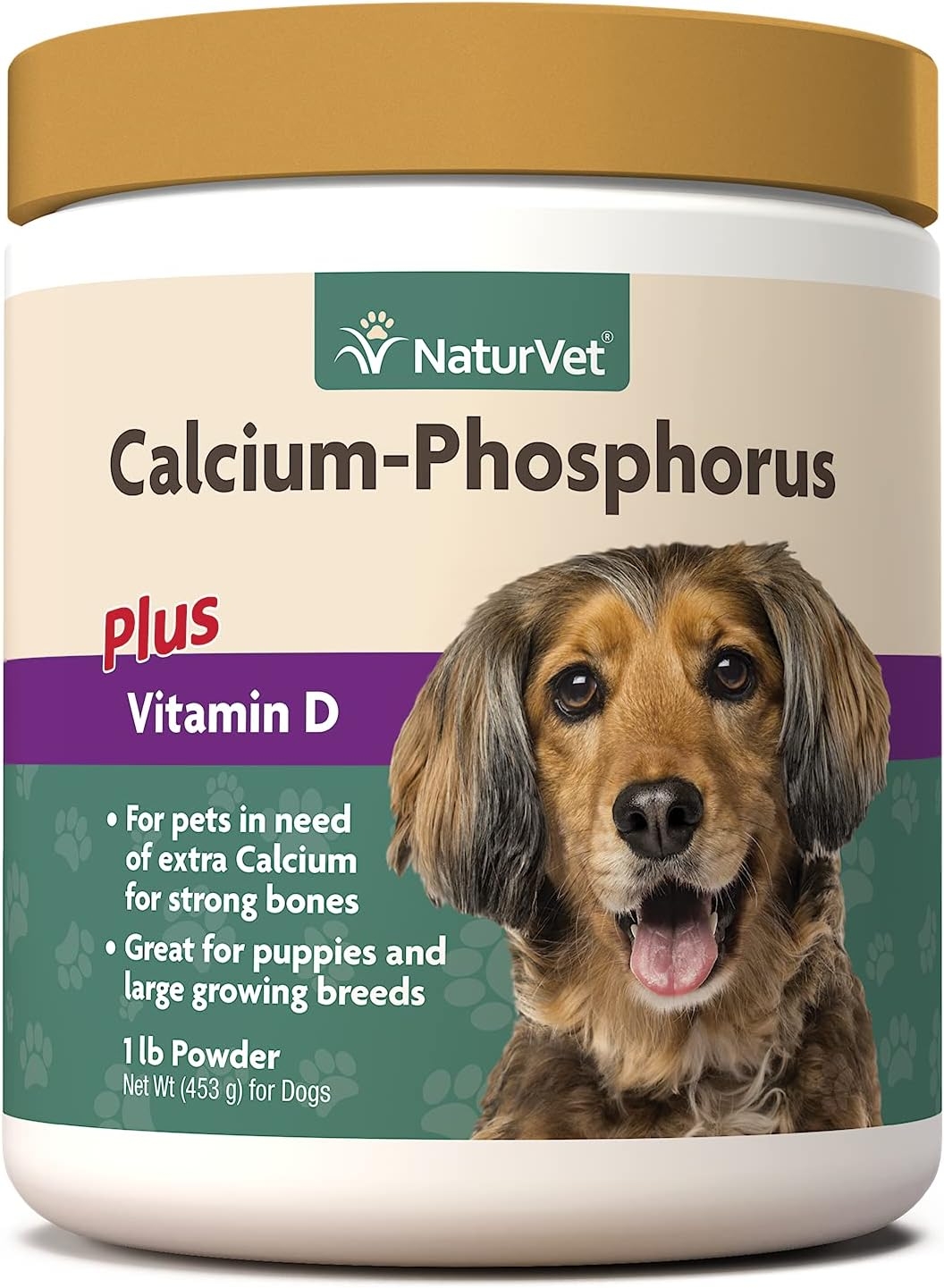 NaturVet Calcium-Phosphorus For Dogs, Supports Strong & Healthy Bones