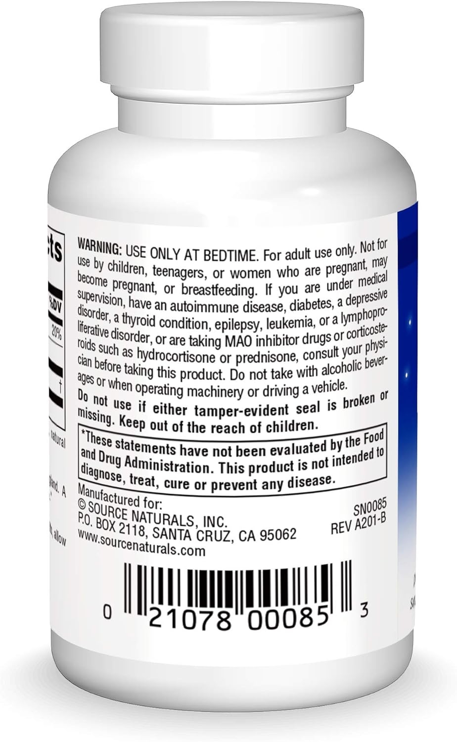 Source Naturals Sleep Science Melatonin 2.5 mg Peppermint Flavor - Helps Promote Sleep - 120 Lozenge Tablets