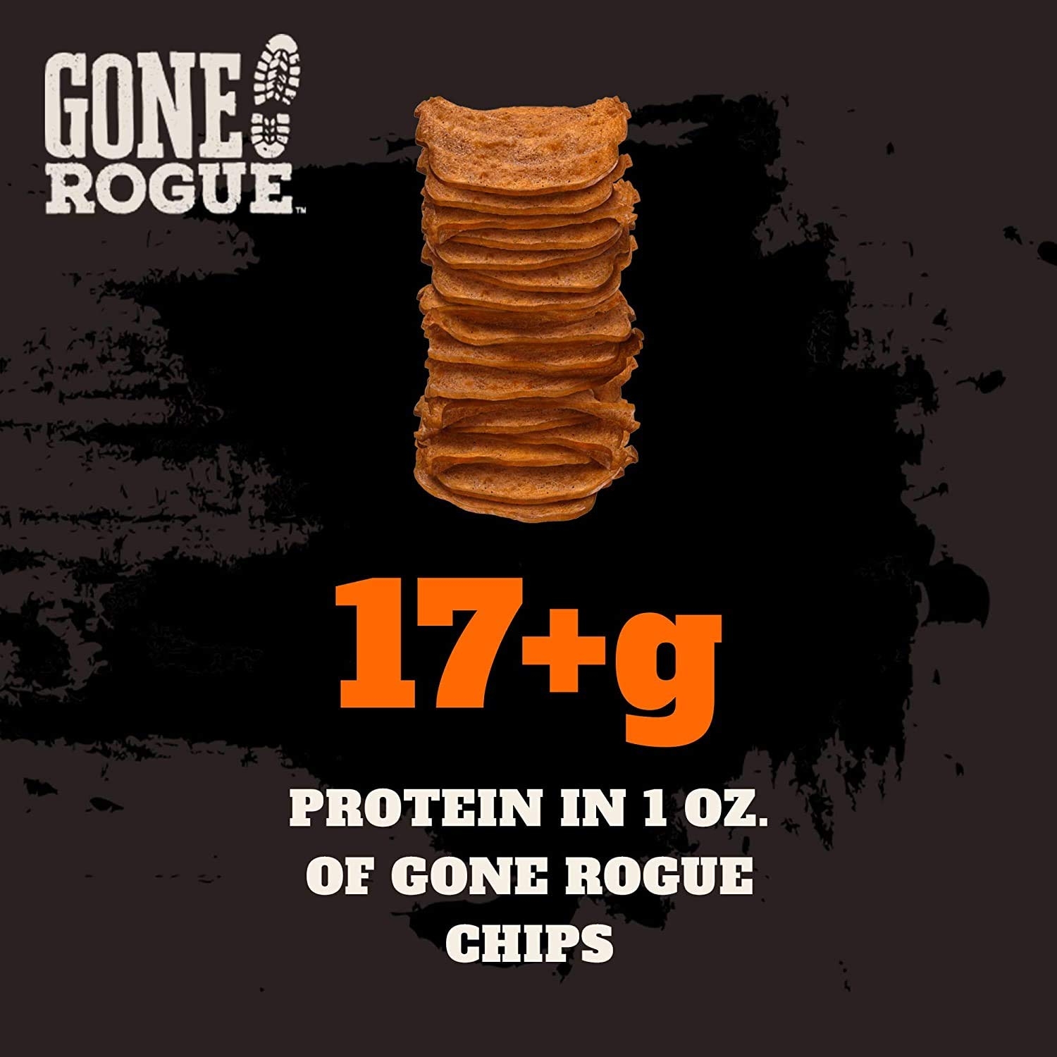Gone Rogue High Protein Chips, Low Carb, Gluten Free, Keto Friendly Snacks - Variety Pack, 4 pack, 4 Flavors: Ranch Style Chicken, Taco Style Chicken, Chicken Bacon & Buffalo Style Chicken