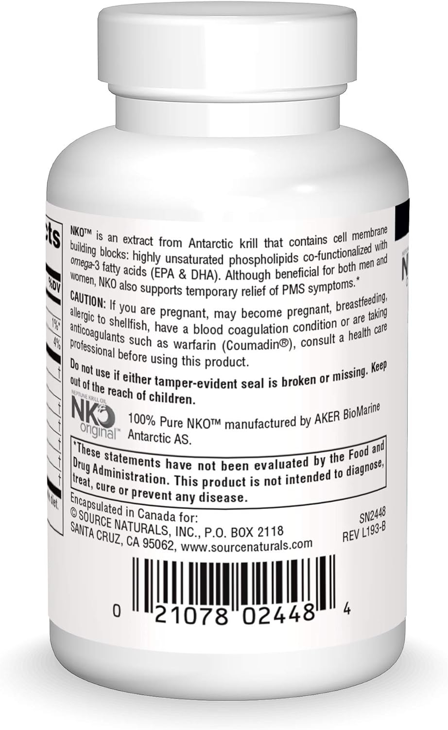 Source Naturals NKO Neptune Krill Oil, Supports Heart Health & Cell Membrane Integrity - 30 Softgels