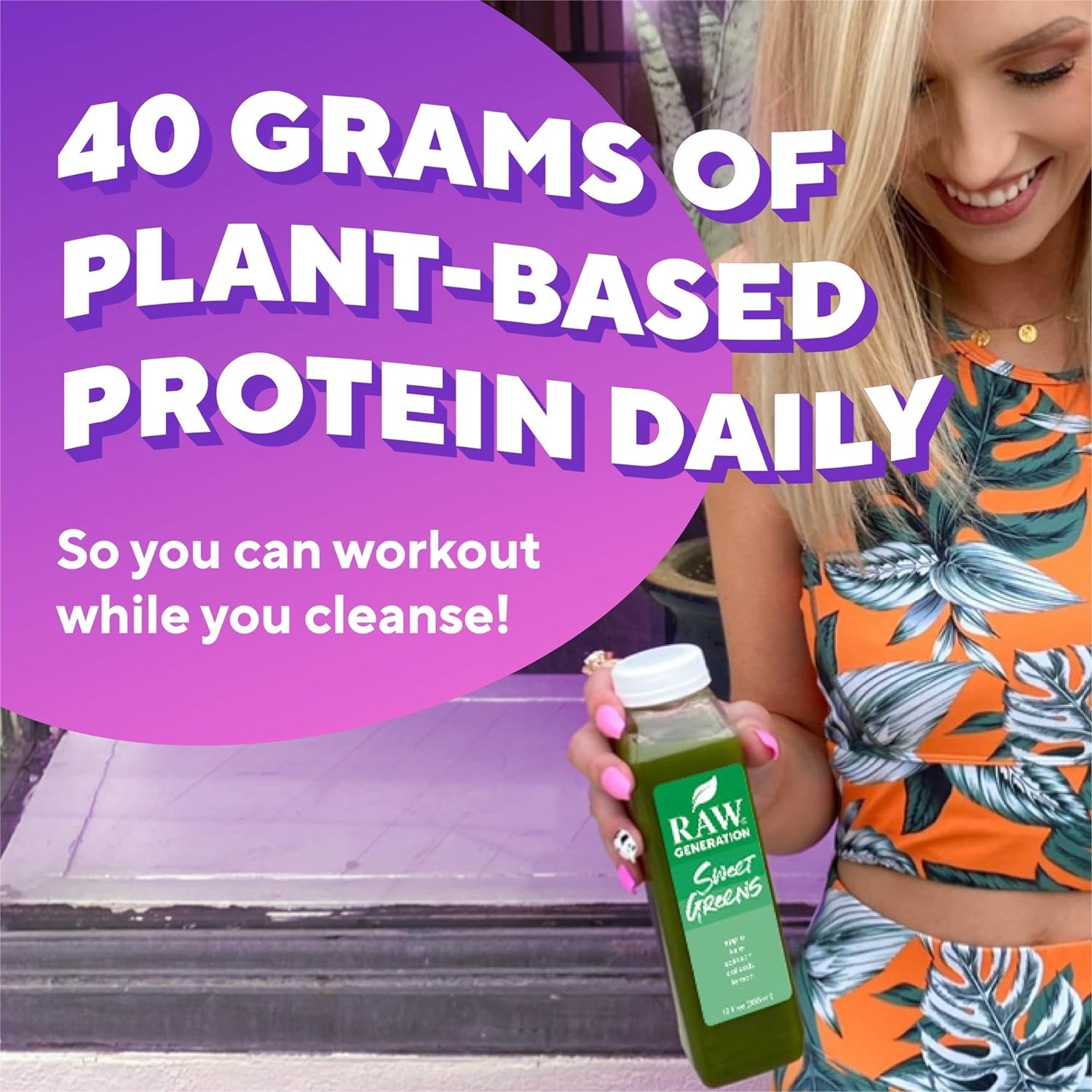 5-Day Protein Cleanse by Raw Generation® – High Protein Juice Cleanse with Dairy and Soy-Free Protein Smoothies/Gets Results Quickly While Energizing Your Workouts/Jumpstart a Healthier Diet