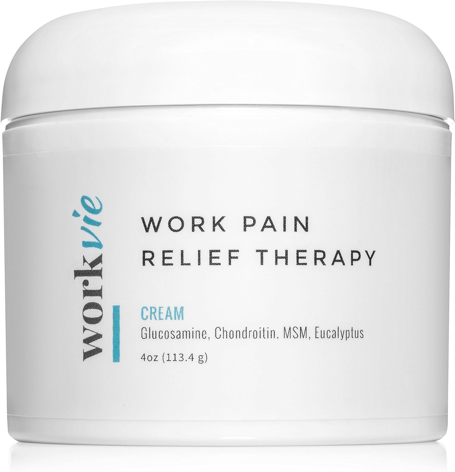 Workvie Pain Relief Therapy [4oz] for Carpal Tunnel, Back Pain, Neck Pain (4oz Jar)