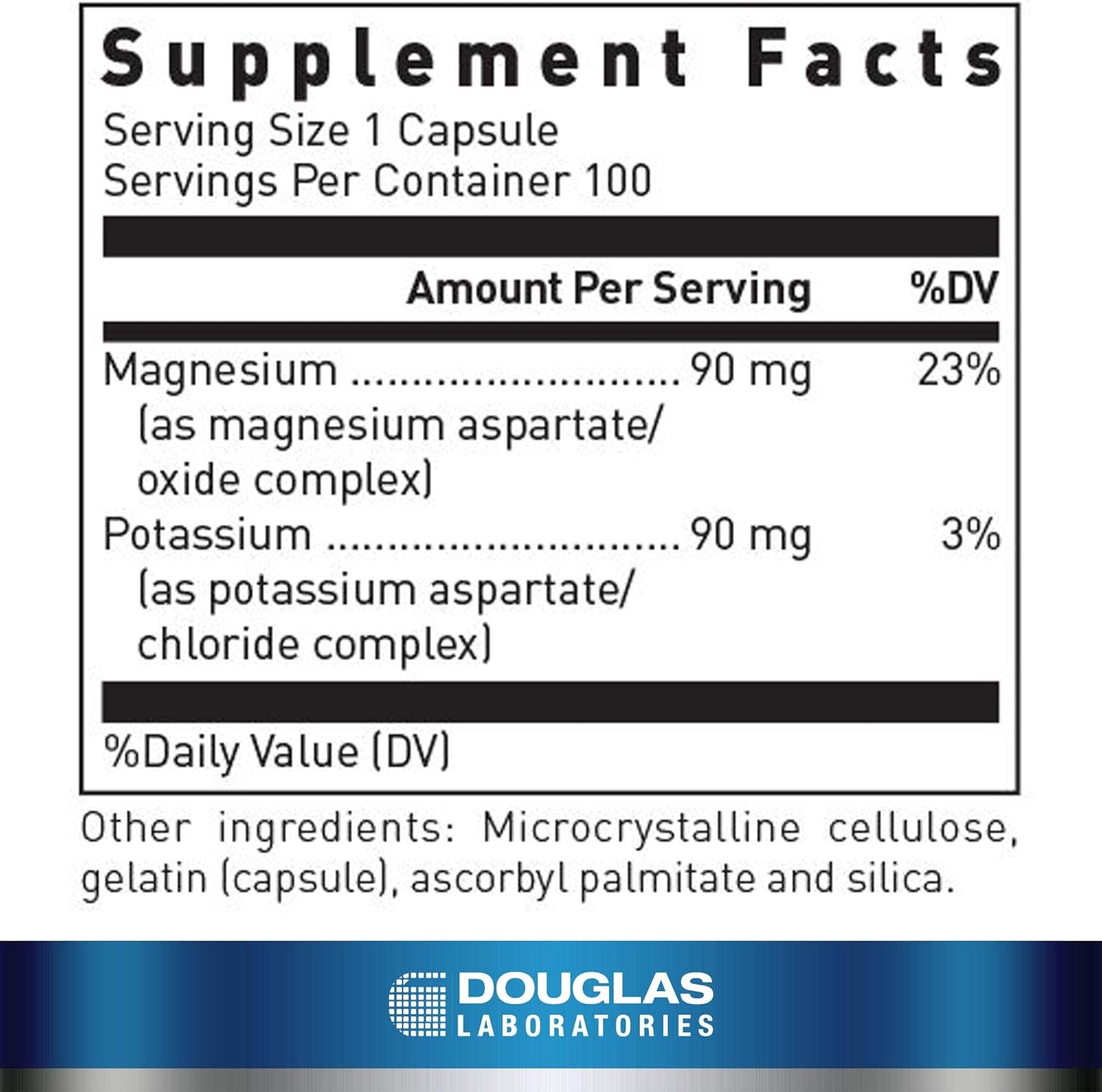 Douglas Laboratories - Magnesium/Potassium Complex - Supports Cardiovascular Health and Skeletal Muscle Contractility - 250 Capsules