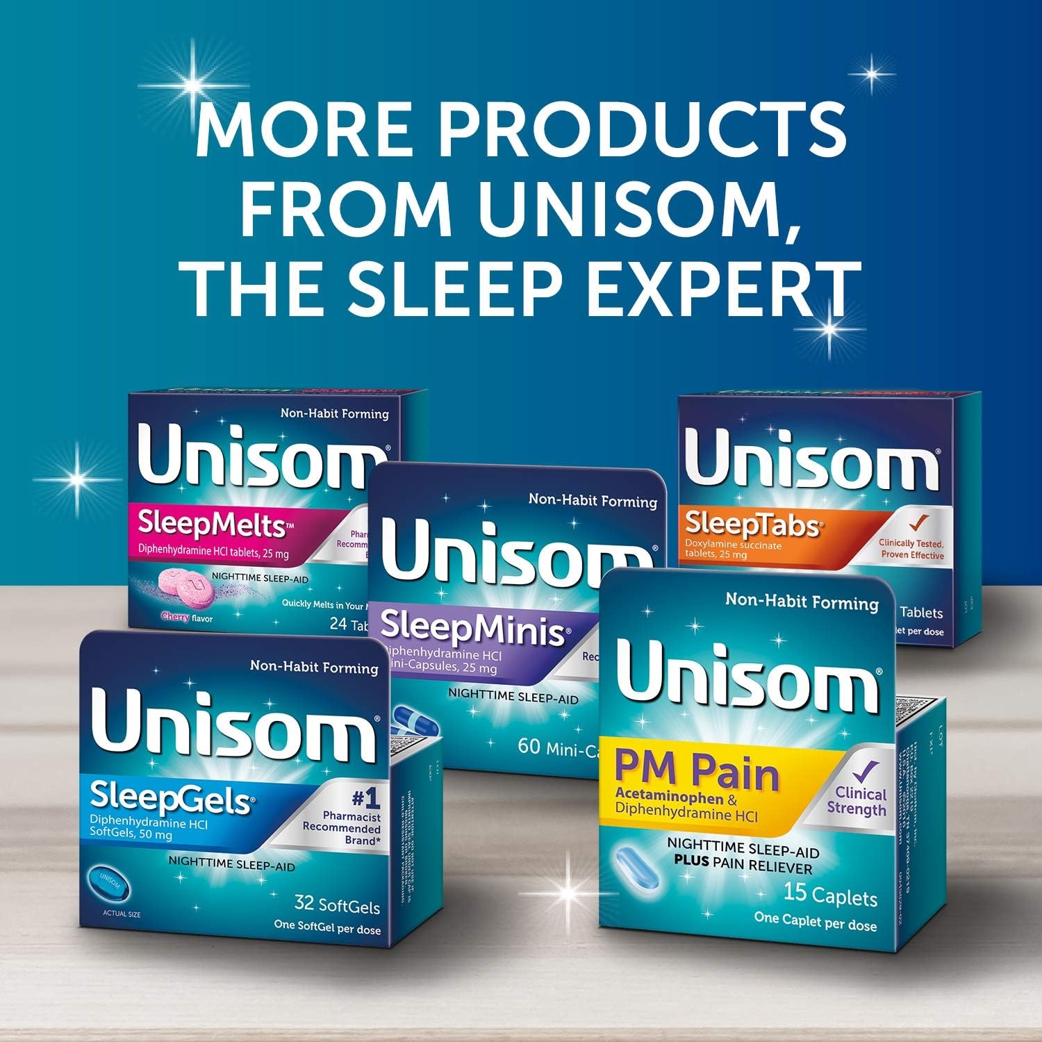 Unisom Nighttime Sleep-Aid Doxylamine Succinate 25 mg, 48 Count