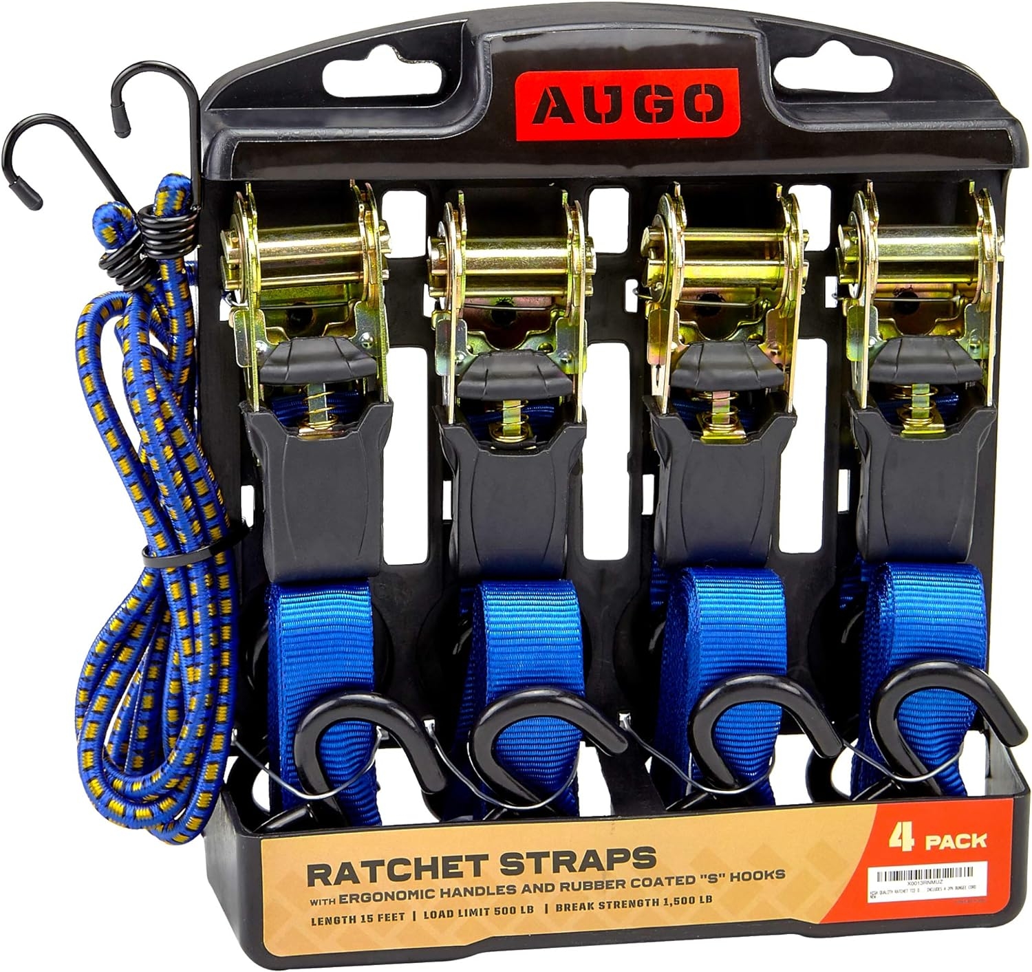 4 Pack & 2 Bungee Cords