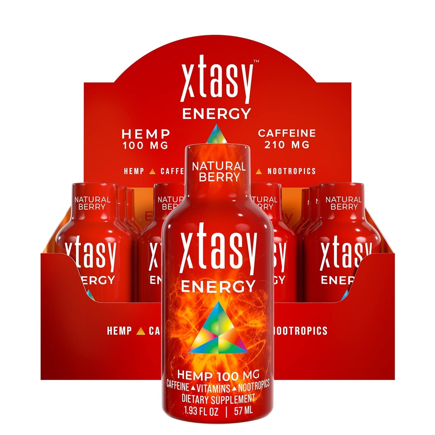 Xtasy Energy Shot - Energy Drink - Nootropic Pre-Workout - Xtasy Energy Powers Mind and Body Like No Other Pre-Workout or Energy Drink (3 Pack)