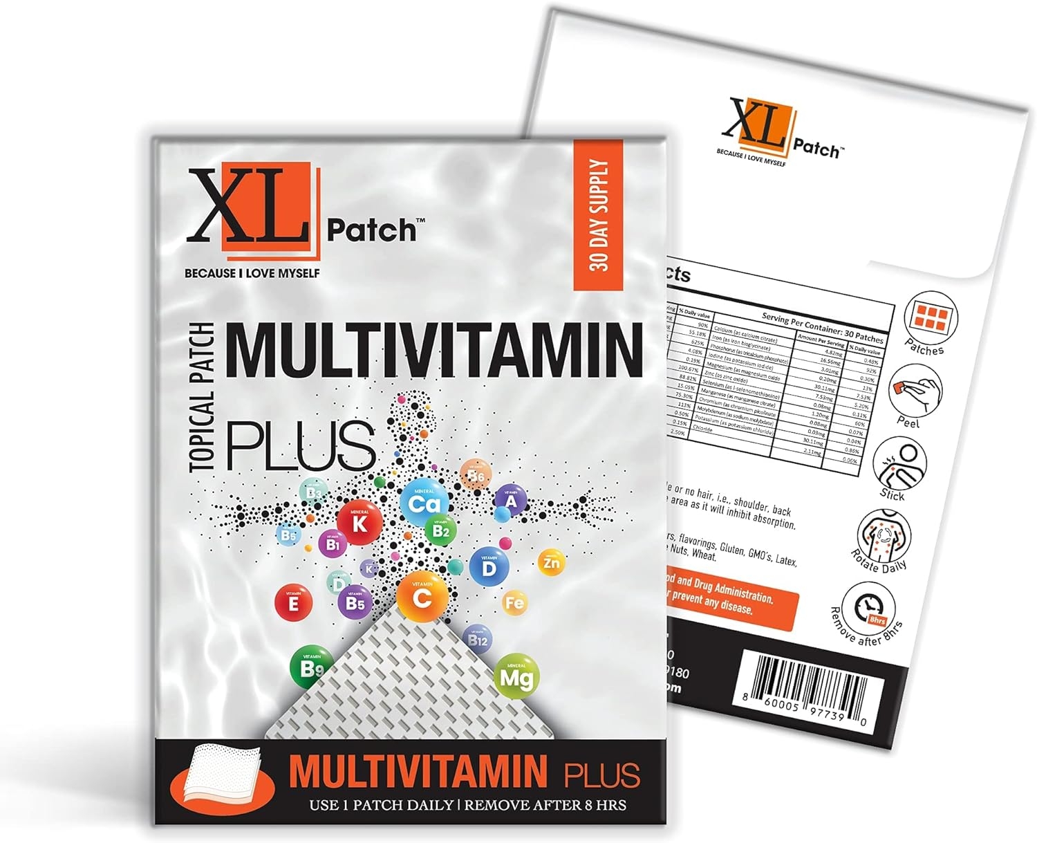Multi-Nutrients Plus Patch by XLPatch 2 Pack (60-Day Supply)