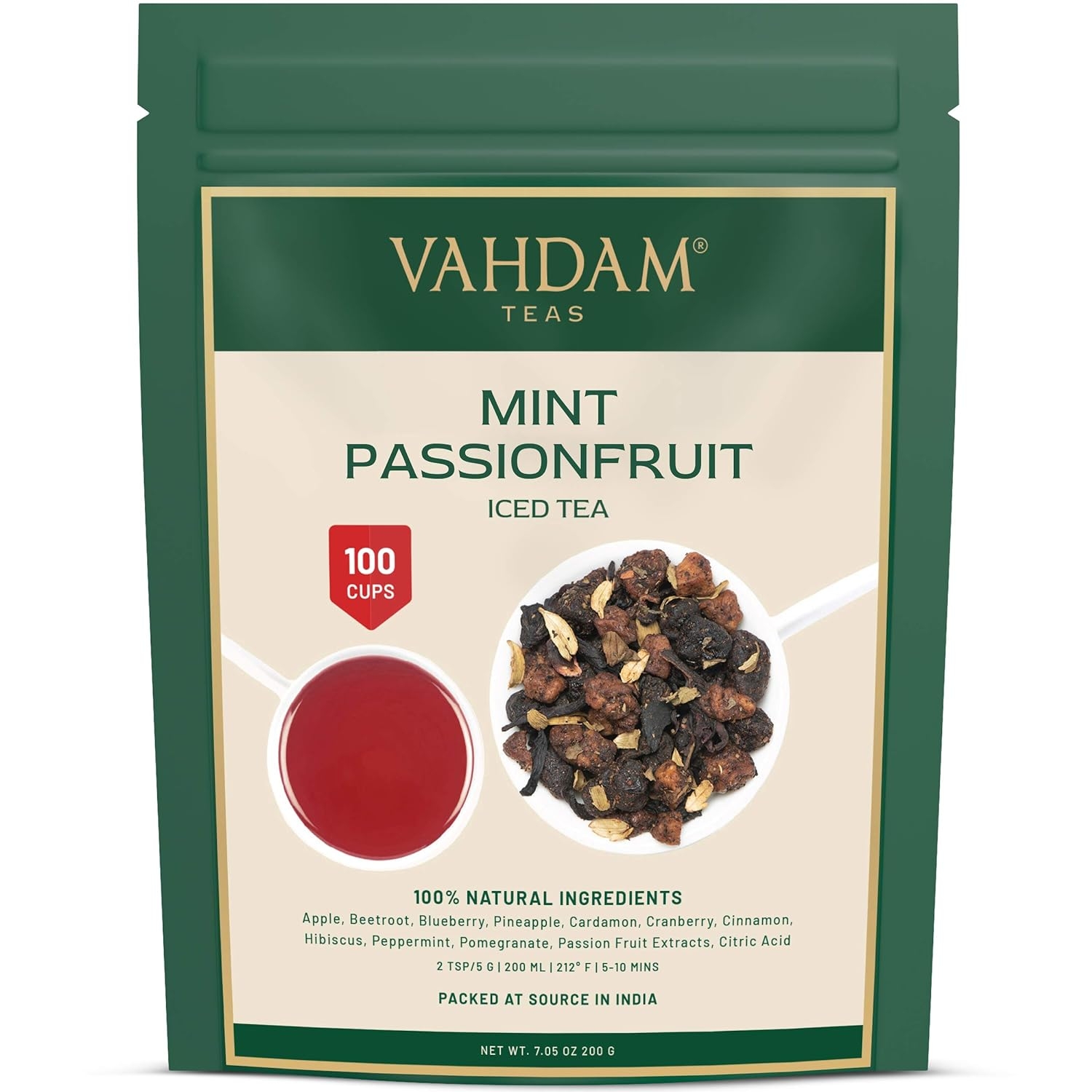 Mint Passiofruit Iced Tea