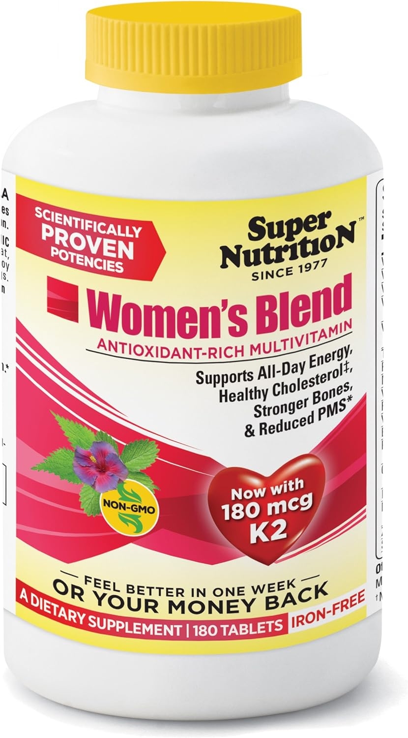 SuperNutrition Women's Blend Multi-Vitamin, Iron-Free, 180 Tablets