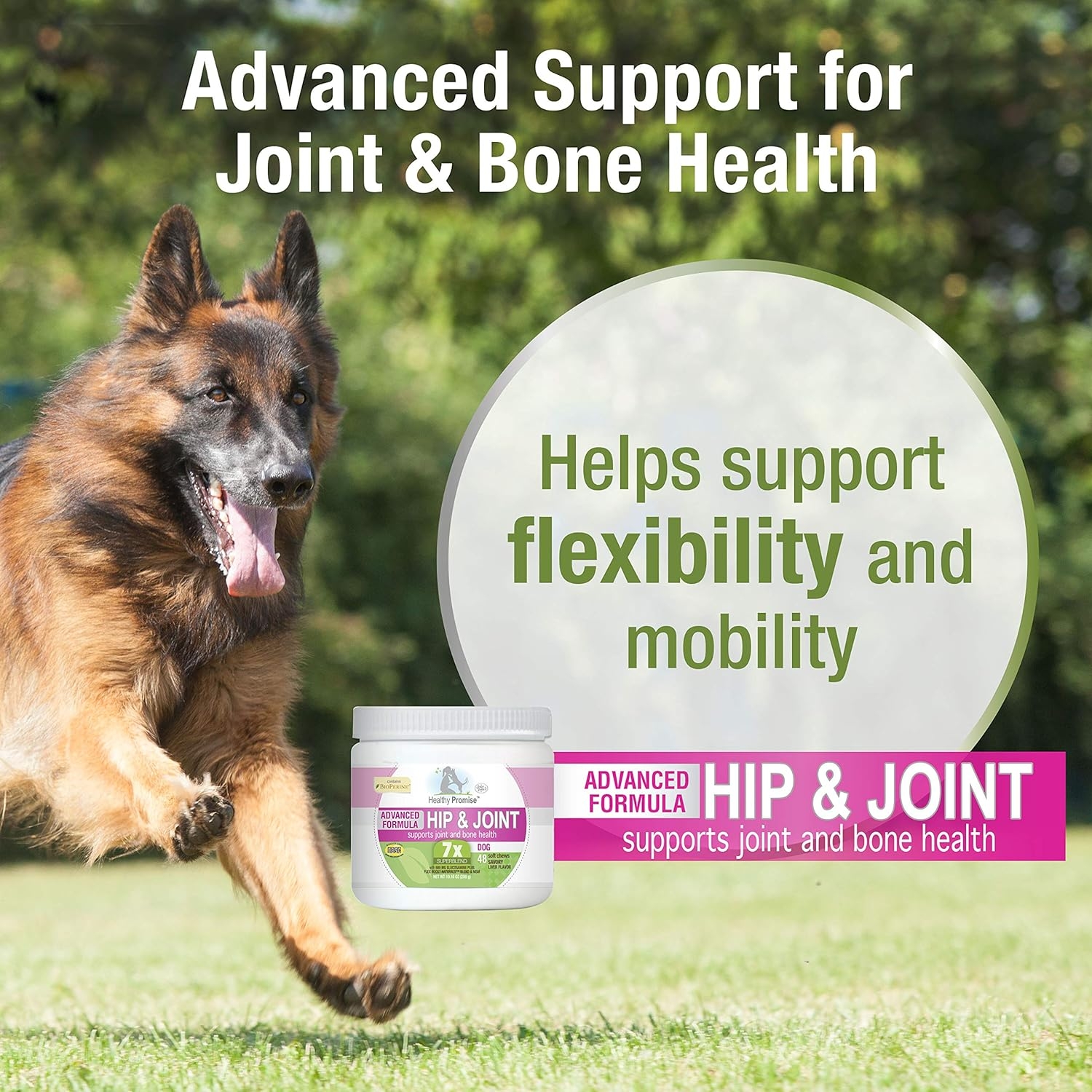 Four Paws Healthy Promise Dog Supplements, Tasty Superblend Dog Supplements & Remedies- Pre & Probiotic, Skin & Coat, Calming, Immunity, Multivitamin, Hip & Joint