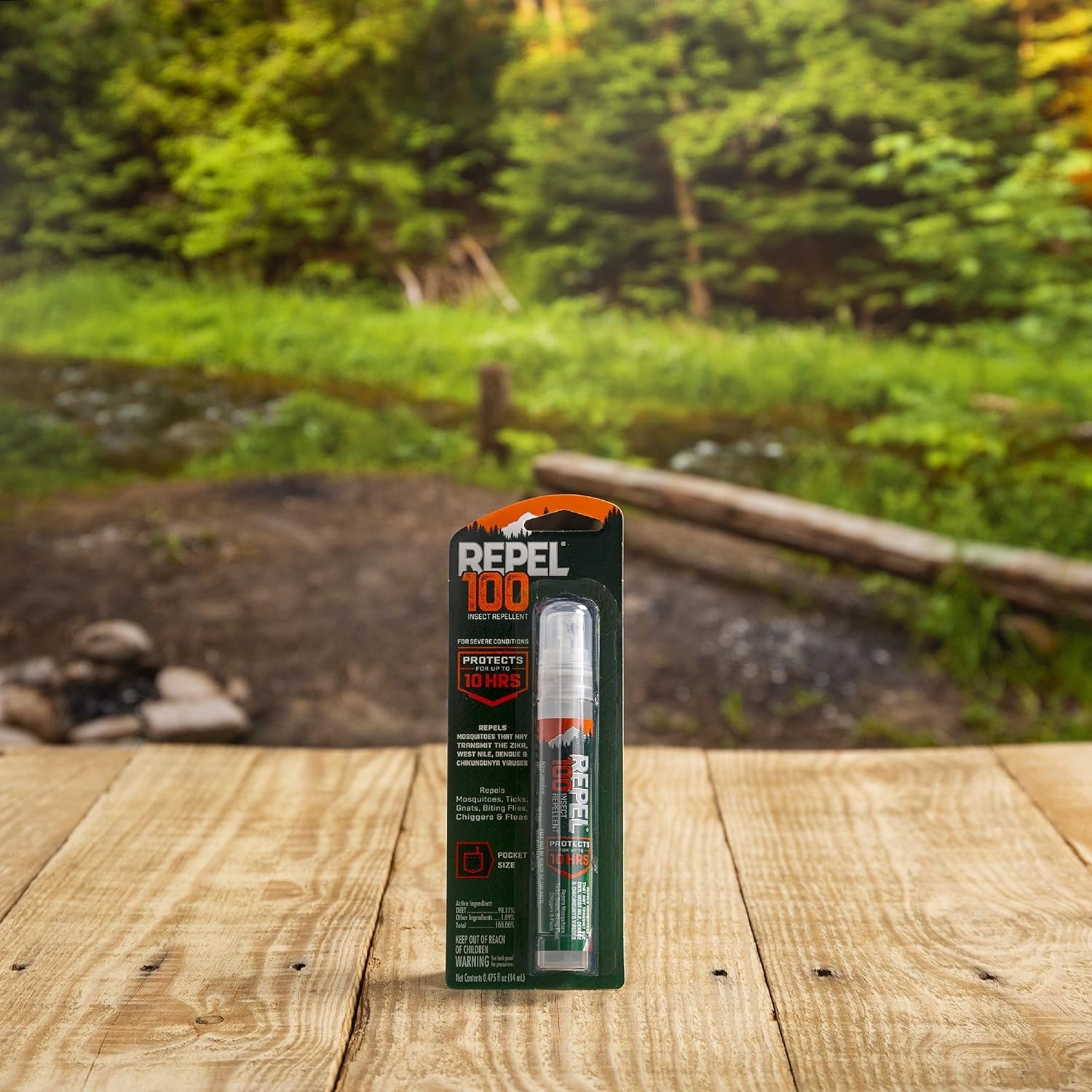 Repel 100 Insect Repellent, Pen-Size Pump Spray,  0.475-Ounce, 6-Pack 94098-1